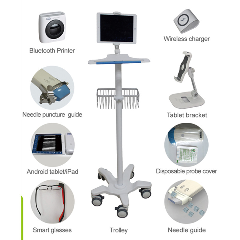 vc 3 in 1 double head probe type wireless ultrasound scanner