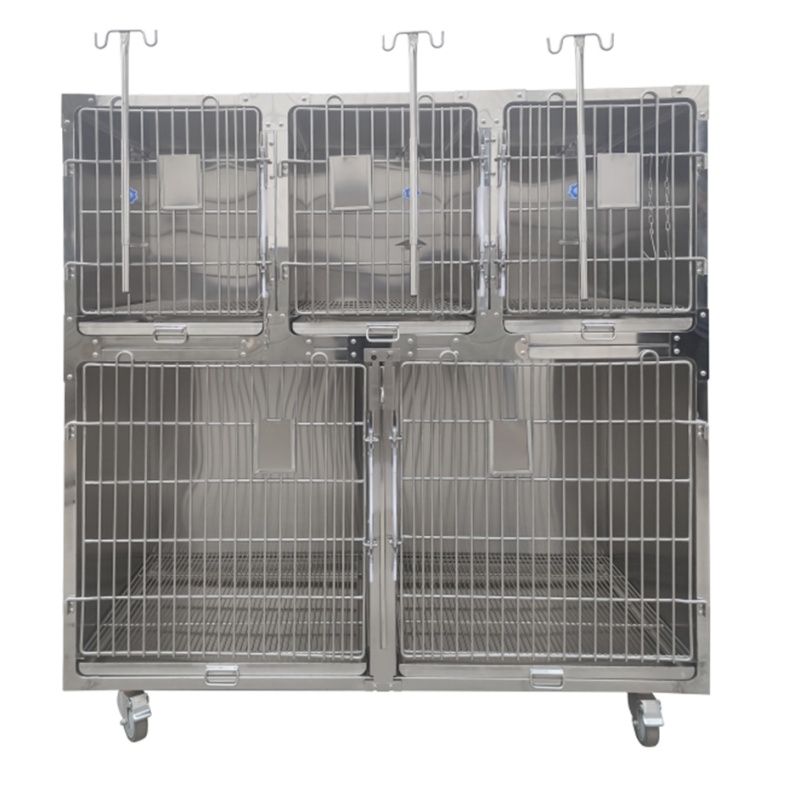 vca sl07 stainless steel pet hospital cage