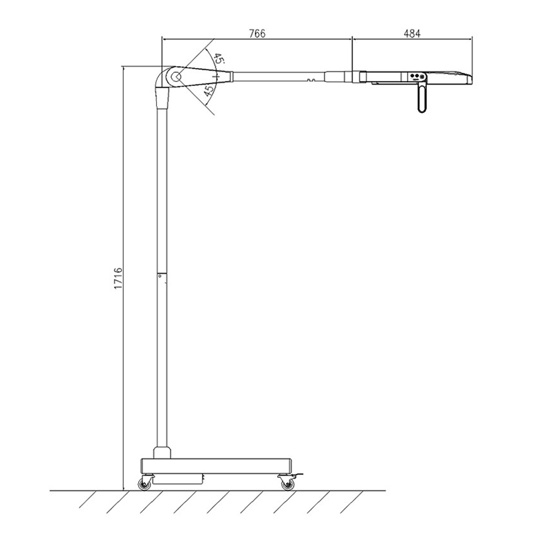 vc l25e led veterinary examination lamp emergency